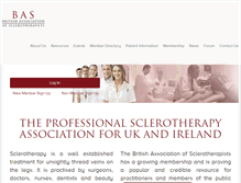 Tablet Screenshot of bassclerotherapy.com